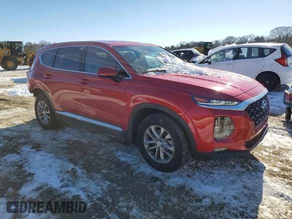 2020 Hyundai Santa Fe SEL with VIN 5NMS3CAD9LH279665, listed as a Copart auction lot 41448755 with 24,779 mi miles and Salvage Title. Bid and sale history available at carsss.com. Image 4.