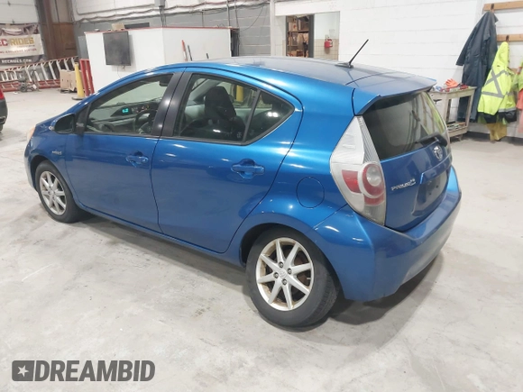 2012 Toyota Prius One with VIN JTDKDTB36C1003506, listed as a IAAI auction lot 42171285 with 144,240 mi miles. Bid and sale history available at carsss.com. Image 3.
