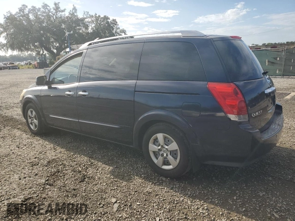 2007 Nissan Quest S with VIN 5N1BV28U57N125758, listed as a Copart auction lot 68835924 with 112,126 mi miles and Salvage Title. Bid and sale history available at carsss.com. Image 2.