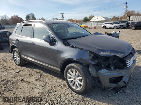 2015 Volkswagen Touareg Sport with VIN WVGEF9BP2FD002767, listed as a Copart auction lot 78127854 with Not provided miles and Salvage title. Bid and sale history available at DreamBid. Image 4.