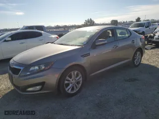 2013 Kia Optima LX with VIN 5XXGM4A7XDG202239, listed as a Copart auction lot 47321035 with 0 mi miles and Salvage Title. Bid and sale history available at carsss.com. Image 1.