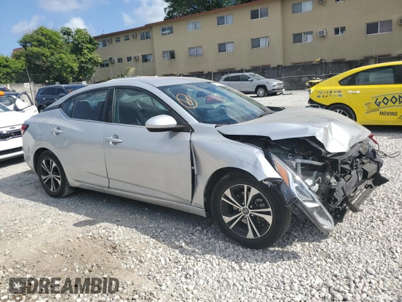 2021 Nissan Sentra SV with VIN 3N1AB8CV7MY219329, listed as a Copart auction lot 49722724 with 66,244 mi miles and Salvage Title. Bid and sale history available at DreamBid. Image 4.