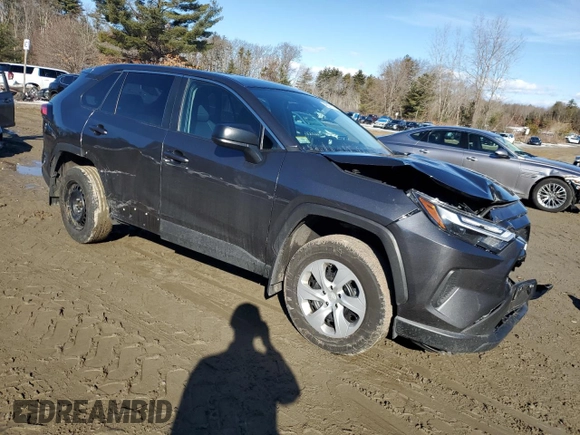 2023 Toyota RAV4 LE with VIN 2T3F1RFV3PC391599, listed as a Copart auction lot 46271115 with 57,776 mi miles and Salvage Title. Bid and sale history available at carsss.com. Image 4.