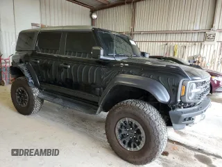 2023 Ford Bronco Raptor with VIN 1FMEE5JR7PLB23414, listed as a Copart auction lot 54733335 with 11,967 mi miles and Salvage title. Bid and sale history available at DreamBid. Image 4.
