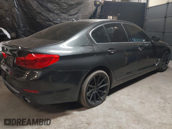 2017 BMW 5 Series 530i xDrive with VIN WBAJA7C35HG905401, listed as a IAAI auction lot 38089618 with 107,692 mi miles and . Bid and sale history available at carsss.com. Image 4.
