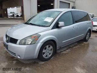 2004 Nissan Quest S with VIN 5N1BV28U84N319700, listed as a IAAI auction lot 42031204 with 1 mi miles. Bid and sale history available at carsss.com. Image 2.