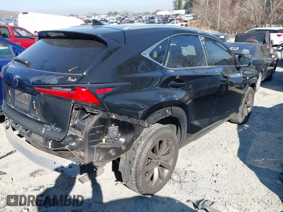 2018 Lexus NX with VIN JTJYARBZ1J2095980, listed as a IAAI auction lot 41638008 with 117,354 mi miles. Bid and sale history available at carsss.com. Image 4.