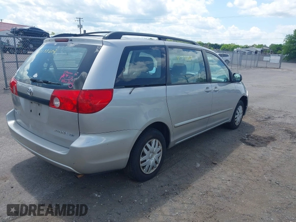 2008 Toyota Sienna CE with VIN 5TDZK23C88S201351, listed as a IAAI auction lot 42158607 with 213,618 mi miles. Bid and sale history available at carsss.com. Image 4.