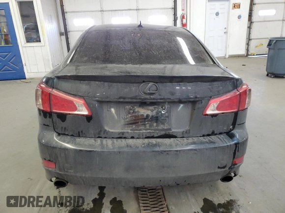2013 Lexus IS 250 with VIN JTHBF5C20D5186440, listed as a Copart auction lot 48258995 with 142,054 mi miles and Salvage Title. Bid and sale history available at DreamBid. Image 6.