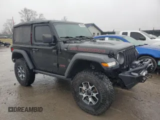2020 Jeep Wrangler Rubicon with VIN 1C4HJXCG9LW142723, listed as a Copart auction lot 43423865 with 48,711 mi miles and Salvage title. Bid and sale history available at DreamBid. Image 4.