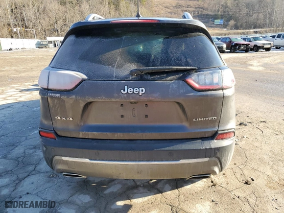 2019 Jeep Cherokee Limited with VIN 1C4PJMDXXKD158979, listed as a Copart auction lot 41886165 with 91,029 mi miles and Salvage Title. Bid and sale history available at carsss.com. Image 6.