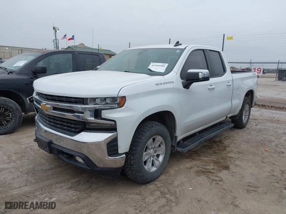 2019 Chevrolet Silverado 1500 LT with VIN 1GCRYDED7KZ349058, listed as a IAAI auction lot 41568500 with 115,928 mi miles. Bid and sale history available at carsss.com. Image 2.