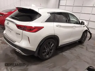 2019 Infiniti QX50 Luxe with VIN 3PCAJ5M38KF117624, listed as a IAAI auction lot 41630700 with 116,887 mi miles and . Bid and sale history available at DreamBid. Image 4.