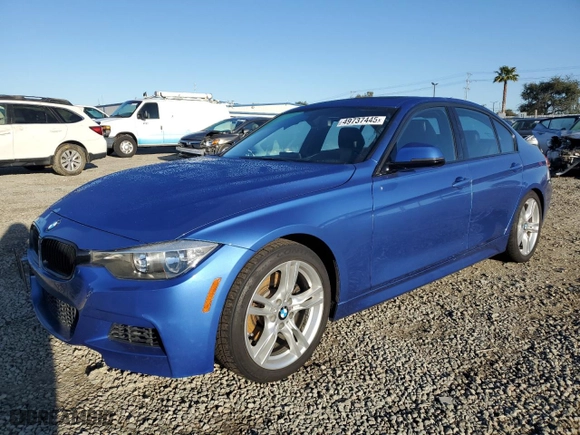 2013 BMW 3 Series 328i with VIN WBA3C1G59DNR46809, listed as a Copart auction lot 49737445 with 138,224 mi miles and Salvage Title. Bid and sale history available at carsss.com. Image 1.