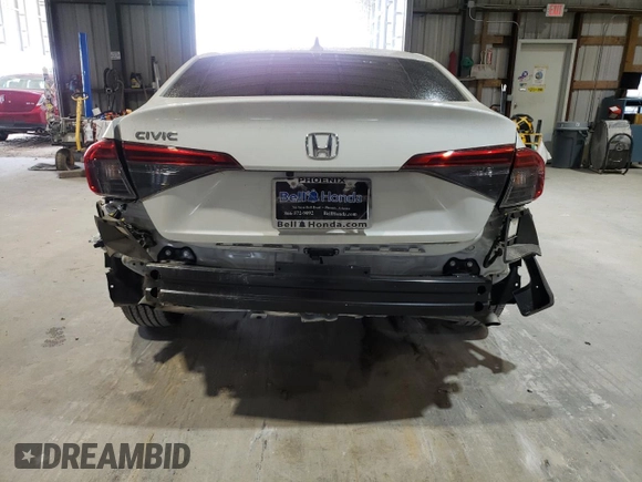 2024 Honda Civic Sedan EX with VIN 2HGFE1F73RH337701, listed as a Copart auction lot 72907524 with 3,180 mi miles and Salvage Title. Bid and sale history available at carsss.com. Image 6.