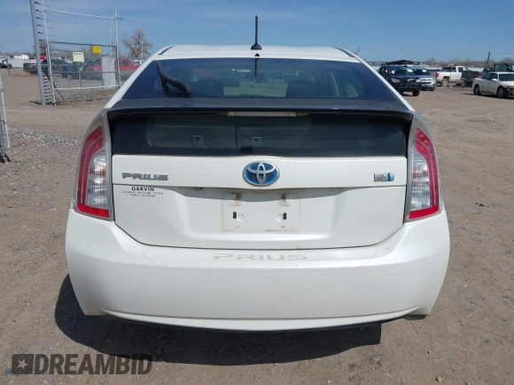 2013 Toyota Prius One with VIN JTDKN3DU4D0354893, listed as a IAAI auction lot 41962932 with 277,085 mi miles. Bid and sale history available at carsss.com. Image 16.
