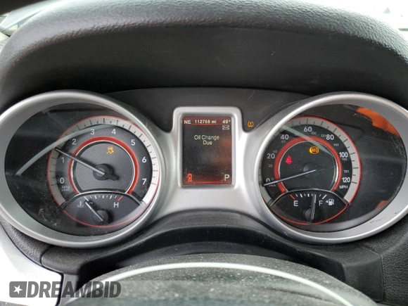 2019 Dodge Journey SE with VIN 3C4PDCBG5KT874901, listed as a Copart auction lot 50047635 with 112,768 mi miles and Salvage Title. Bid and sale history available at DreamBid. Image 9.