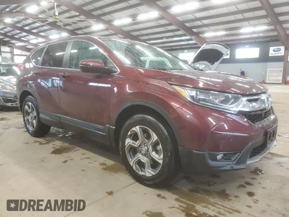 2019 Honda CR-V EX with VIN 2HKRW2H52KH662962, listed as a Copart auction lot 55808015 with 10,899 mi miles and Salvage Title. Bid and sale history available at DreamBid. Image 4.