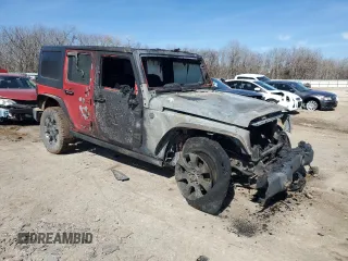 2015 Jeep Wrangler Unlimited Sport RHD with VIN 1C4BJWKG9FL642937, listed as a Copart auction lot 45654365 with Not provided miles and Non repairable. Bid and sale history available at DreamBid. Image 4.