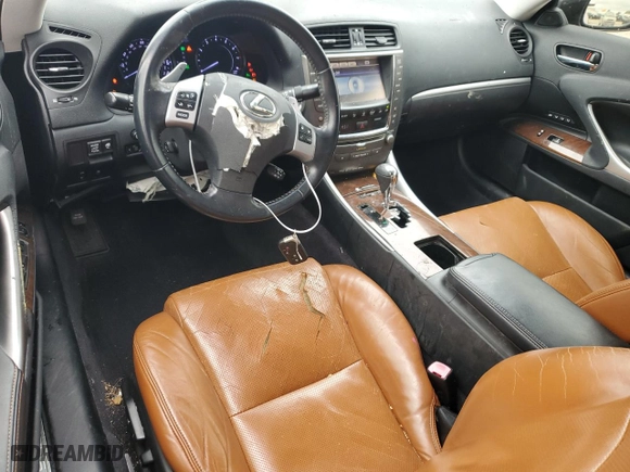 2014 Lexus IS 250C with VIN JTHFF2C21E2529906, listed as a Copart auction lot 41585535 with 122597 miles and Salvage Title. Bid and sale history available at carsss.com. Image 8.