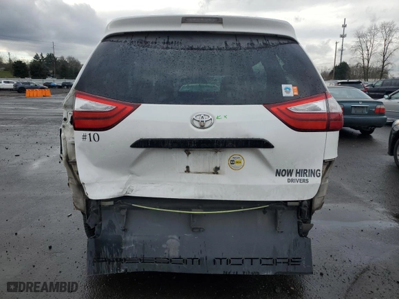 2015 Toyota Sienna L with VIN 5TDZK3DC0FS600692, listed as a Copart auction lot 45550485 with 220,568 mi miles and Salvage Title. Bid and sale history available at carsss.com. Image 6.