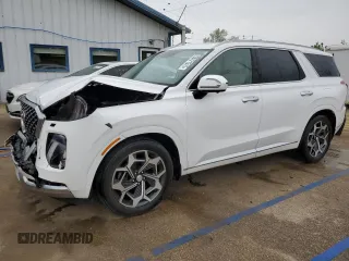 2021 Hyundai Palisade Calligraphy z VIN KM8R7DHE9MU225005, wystawiony jako Copart lot #56721315 z przebiegiem 49 299 mil mil oraz Szkoda całkowita • Salvage title. Historia ofert i sprzedaży dostępna na DreamBid. Obrazek 1.