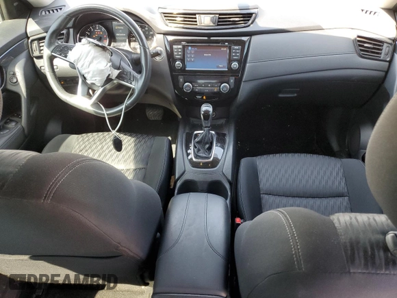 2017 Nissan Rogue SV with VIN KNMAT2MV4HP588324, listed as a Copart auction lot 61448755 with 43,596 mi miles and Salvage title. Bid and sale history available at DreamBid. Image 8.