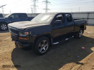 2017 Chevrolet Silverado 1500 Custom with VIN 1GCVKPEH1HZ158488, listed as a Copart auction lot 71665594 with 0 mi miles and Salvage Title. Bid and sale history available at carsss.com. Image 1.