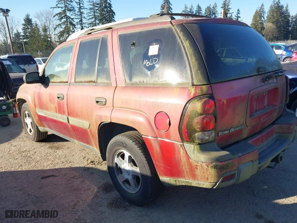 2002 Chevrolet TrailBlazer LS with VIN 1GNDT13S722423460, listed as a IAAI auction lot 41401201 with 203,385 mi miles. Bid and sale history available at carsss.com. Image 3.