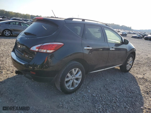 2014 Nissan Murano SV with VIN JN8AZ1MW1EW501079, listed as a Copart auction lot 76909964 with 105,274 mi miles and Salvage Title. Bid and sale history available at carsss.com. Image 3.