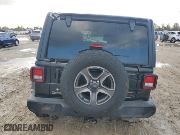 2018 Jeep Wrangler Unlimited Sport S with VIN 1C4HJXDN6JW278334, listed as a Copart auction lot 85453494 with Not provided miles and Salvage title. Bid and sale history available at DreamBid. Image 6.