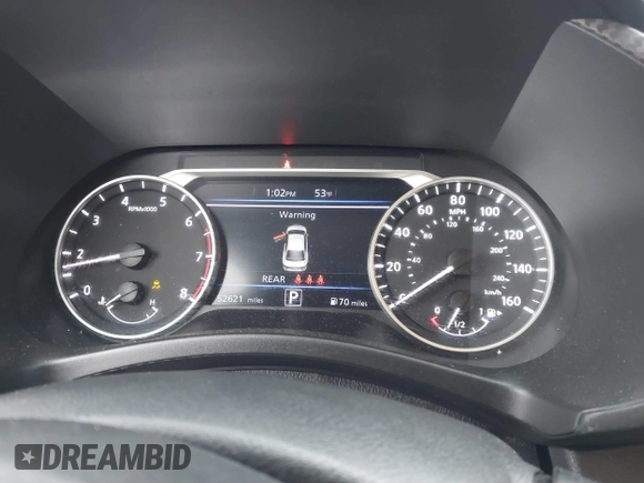 2021 Nissan Sentra SV with VIN 3N1AB8CV5MY313211, listed as a IAAI auction lot 41877064 with 52,621 mi miles and . Bid and sale history available at DreamBid. Image 7.