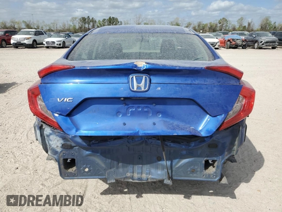 2017 Honda Civic LX with VIN 19XFC2F50HE229037, listed as a Copart auction lot 49122595 with 160,756 mi miles and Salvage Title. Bid and sale history available at DreamBid. Image 6.