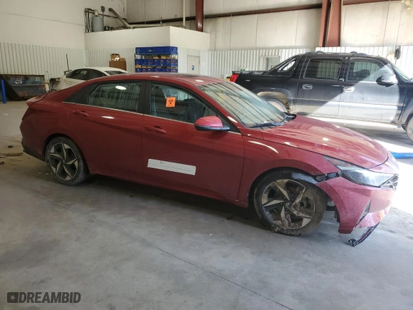 2021 Hyundai Elantra SEL with VIN KMHLN4AG1MU180942, listed as a Copart auction lot 51928415 with 110,269 mi miles and Salvage Title. Bid and sale history available at carsss.com. Image 4.