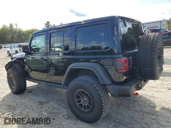 2023 Jeep Wrangler Rubicon with VIN 1C4HJXFN4PW636133, listed as a Copart auction lot 75499614 with 13,252 mi miles and Salvage title. Bid and sale history available at DreamBid. Image 2.