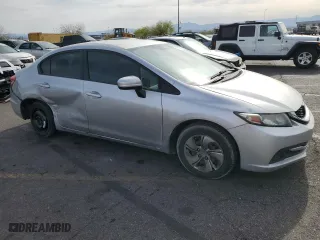 2014 Honda Civic Sedan LX with VIN 19XFB2F59EE024511, listed as a Copart auction lot 51936785 with 164,380 mi miles and Salvage Title. Bid and sale history available at carsss.com. Image 4.
