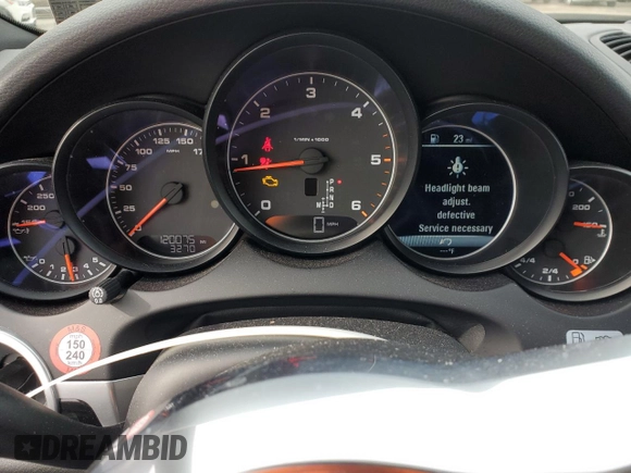 2016 Porsche Cayenne Diesel with VIN WP1AF2A29GKA44543, listed as a Copart auction lot 45495625 with 120,075 mi miles and Salvage title. Bid and sale history available at DreamBid. Image 9.