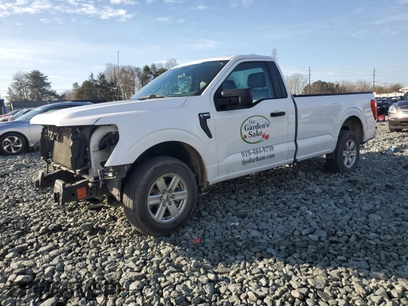 2023 Ford F-150 XL with VIN 1FTMF1CB9PKE06134, listed as a Copart auction lot 43435005 with 51,365 mi miles and Salvage Title. Bid and sale history available at carsss.com. Image 1.