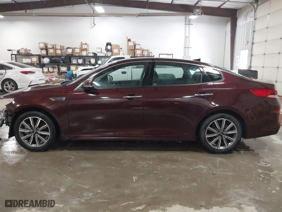 2019 Kia Optima EX with VIN 5XXGU4L1XKG344810, listed as a IAAI auction lot 41555072 with 92,629 mi miles. Bid and sale history available at carsss.com. Image 15.