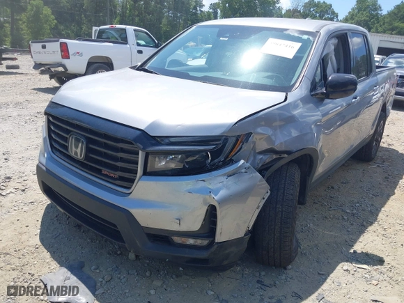 2021 Honda Ridgeline Sport with VIN 5FPYK3F10MB021413, listed as a IAAI auction lot 39847416 with 28,044 mi miles. Bid and sale history available at carsss.com. Image 6.