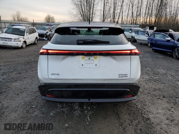 2024 Nissan ARIYA Engage with VIN JN1CF0BB1RM732236, listed as a Copart auction lot 84108614 with 4,547 mi miles and Salvage Title. Bid and sale history available at DreamBid. Image 6.