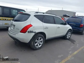 2007 Nissan Murano SL with VIN JN8AZ08W97W626418, listed as a IAAI auction lot 41801228 with 206,287 mi miles. Bid and sale history available at carsss.com. Image 4.