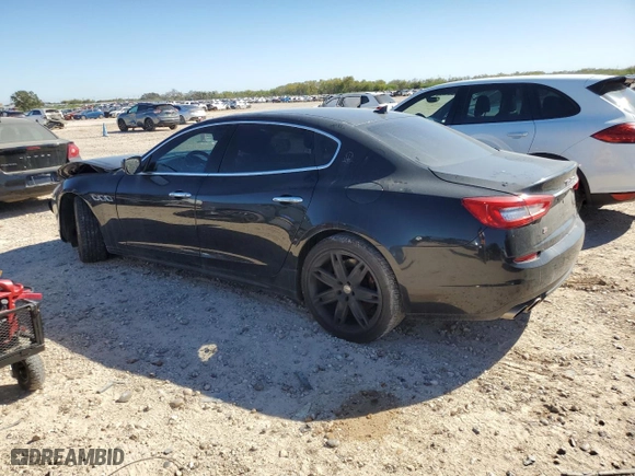 2015 Maserati Quattroporte S Q4 with VIN ZAM56RRA4F1144458, listed as a Copart auction lot 81561294 with 113,566 mi miles and Salvage Title. Bid and sale history available at carsss.com. Image 2.