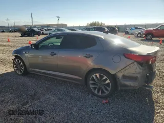 2015 Kia Optima SX Turbo with VIN 5XXGR4A60FG445912, listed as a Copart auction lot 79620894 with 77,354 mi miles and Salvage Title. Bid and sale history available at carsss.com. Image 2.