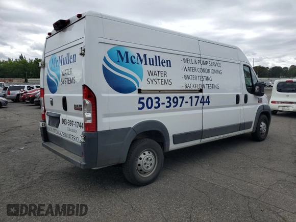 2017 Ram ProMaster Cargo with VIN 3C6URVHG2HE510690, listed as a Copart auction lot 70888714 with 137,278 mi miles and Salvage Title. Bid and sale history available at DreamBid. Image 3.