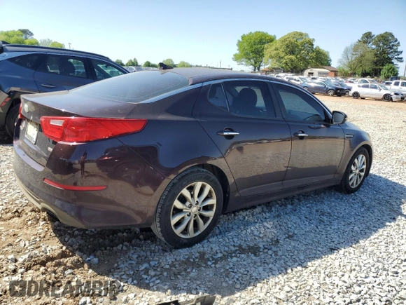 2014 Kia Optima LX with VIN 5XXGM4A73EG326127, listed as a Copart auction lot 52455905 with 144,831 mi miles and Salvage Title. Bid and sale history available at carsss.com. Image 3.
