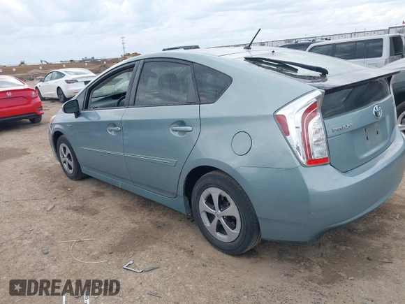 2012 Toyota Prius One with VIN JTDKN3DU1C1592757, listed as a IAAI auction lot 41368642 with 162,730 mi miles. Bid and sale history available at carsss.com. Image 3.
