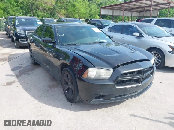 2014 Dodge Charger SE with VIN 2C3CDXBG9EH329419, listed as a IAAI auction lot 42025607 with 166,875 mi miles. Bid and sale history available at carsss.com. Image 1.