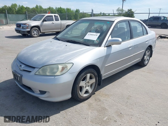 2004 Honda Civic EX with VIN 2HGES26754H527762, listed as a IAAI auction lot 42080420 with 195,060 mi miles and . Bid and sale history available at DreamBid. Image 2.
