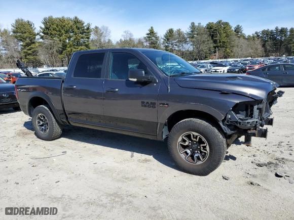 2018 Ram 1500 Rebel with VIN 1C6RR7YT2JS135076, listed as a Copart auction lot 48453915 with 49,810 mi miles and Salvage Title. Bid and sale history available at carsss.com. Image 4.
